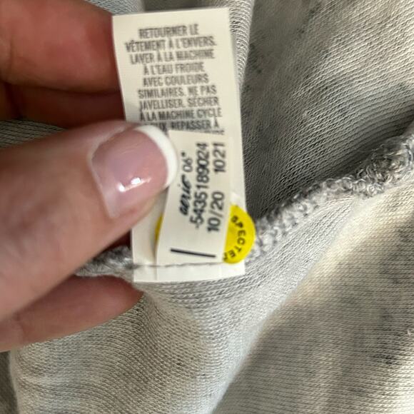 Aerie Oversized Desert Grey Leopard Fleece Pullover Size Small NWT - Picture 14 of 16